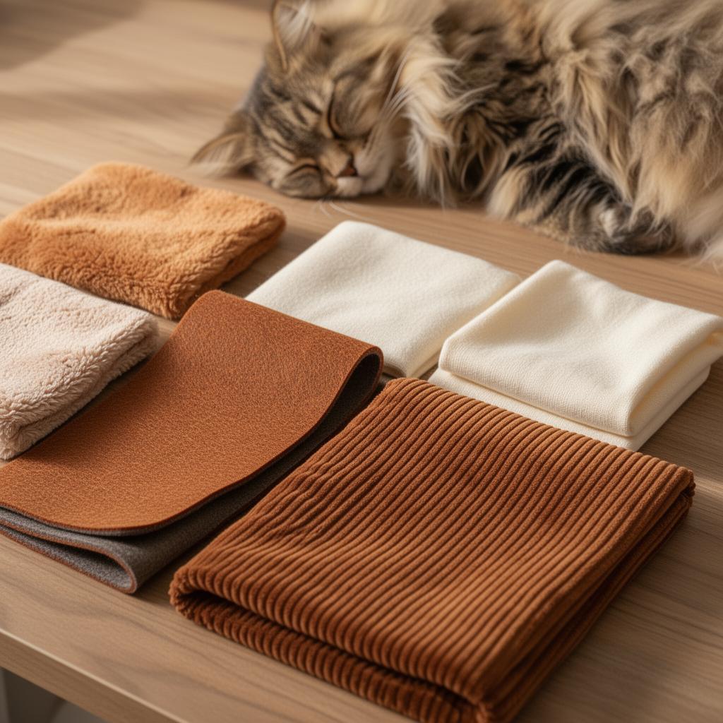 Katzenbett Materialien im Vergleich: Plüsch, Filz, Cord & Co.